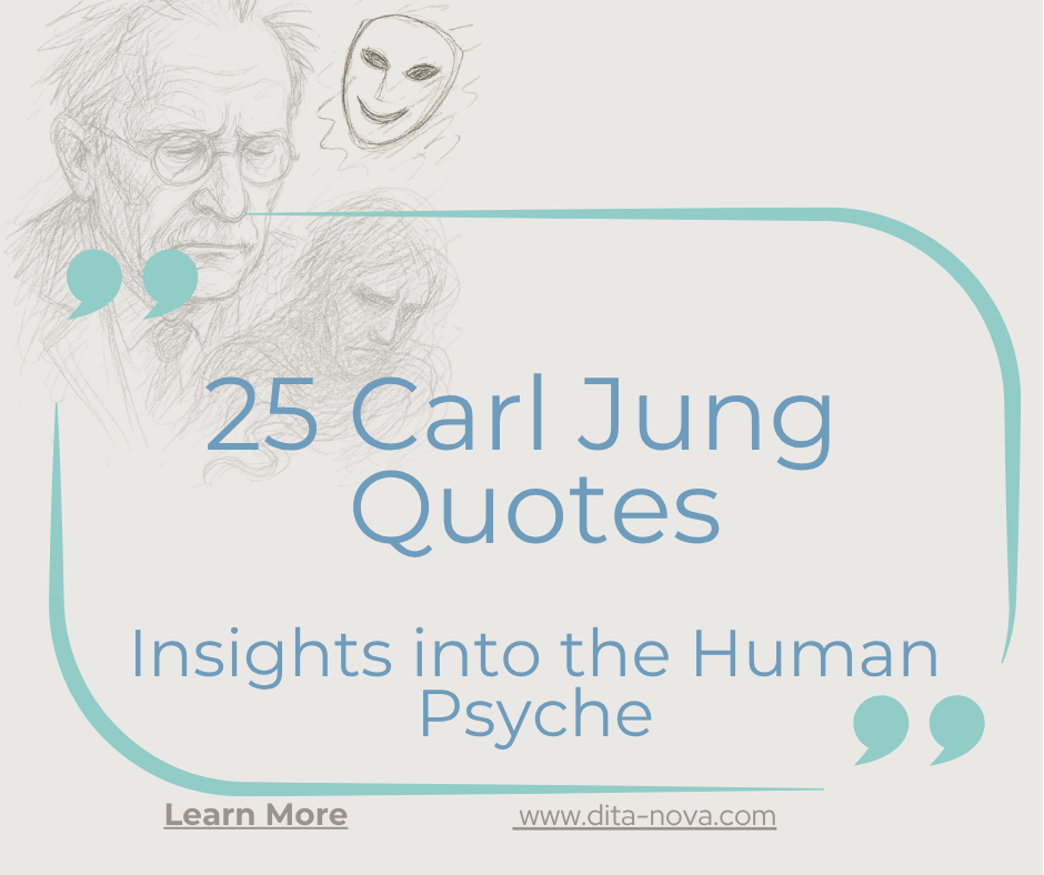 Abstract illustration of Carl Jung’s silhouette merging with cosmic elements and symbolic archetypes—representing the unconscious, shadow, and self. A visual tribute to Carl Jung quotes about life.