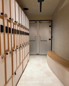 Changing facilities in Samsara yoga dubai marina.