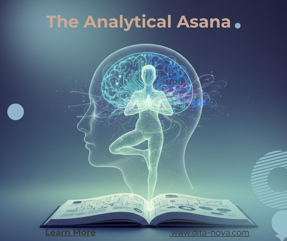 representation of brain of It business analysts and balance of yoga